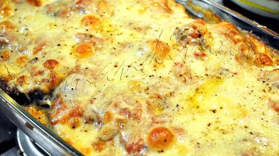 Parmigiana di Melanzane sau reteta de vinete gratinate cu mozzarella si parmezan