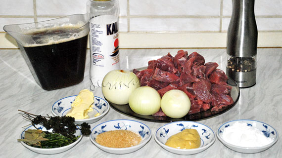 Carbonnade Flamande - tocana belgiana cu vita si bere neagra