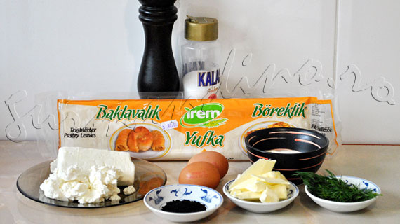 Reteta de pateuri turcesti - Börek cu branza feta si iaurt